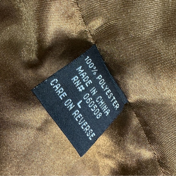 Camel Brown Fur Vest Size Large - Picture 5 of 5